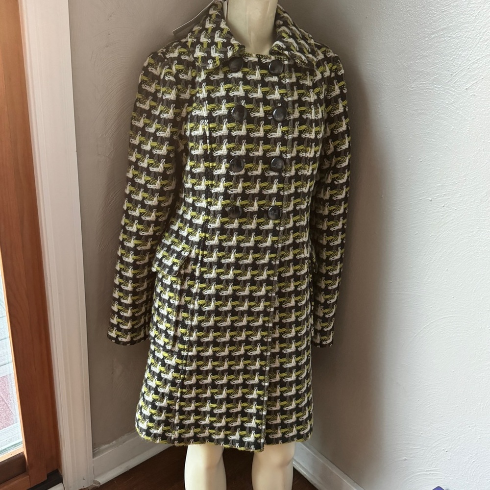 Tibi wool plaid dress coat size 4 nwt - Picture 7 of 16